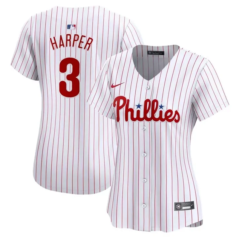 Bryce Harper Philadelphia Phillies Home Game Player Jersey White - Image 2