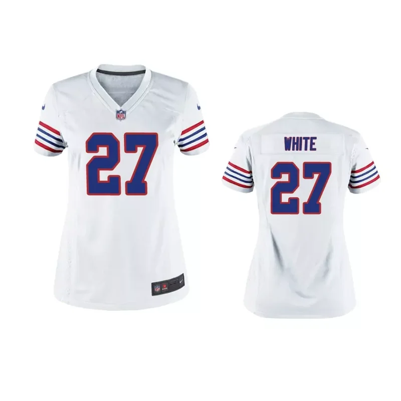 Buffalo Bills Billy Shaw White Vintage Retired Player Jersey - Men - Image 3