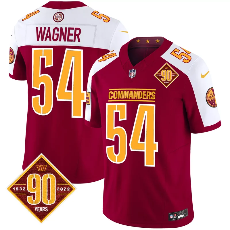 Black Alternate Jahan Dotson washington commanders 90th anniversary patch jersey v2 all stitched - Image 4