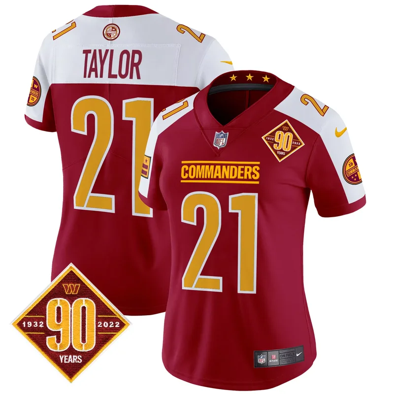 Black Alternate Sam Howell washington commanders 90th anniversary patch jersey v3 all stitched - Image 5