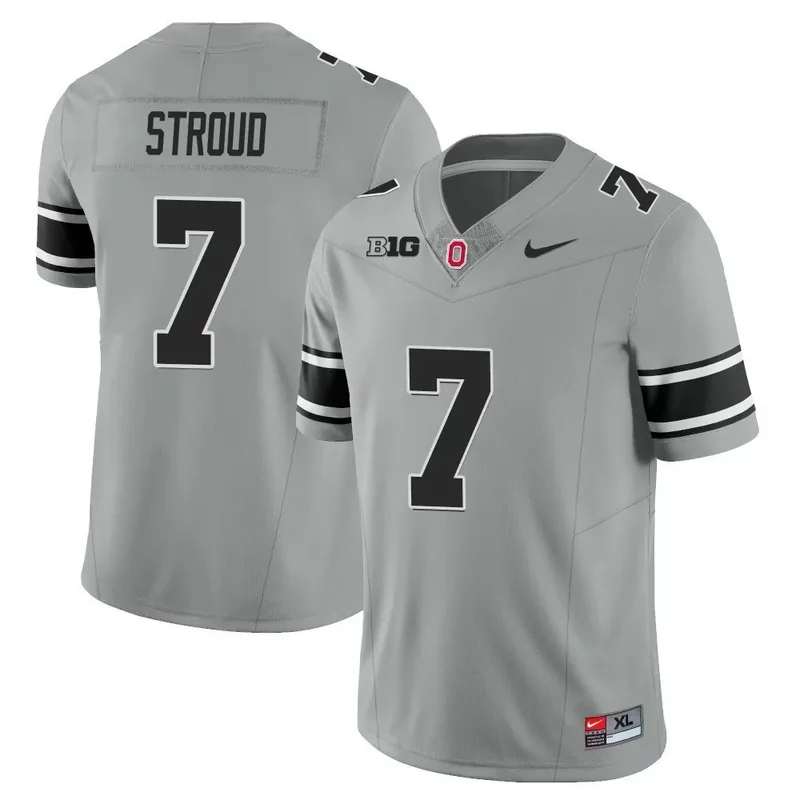 Black Gold ohio state buckeyes Gold custom jersey all stitched - Image 2