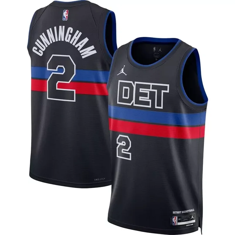 Grant Hill Detroit Pistons 1995/96 Classics Jersey Blue - Image 2