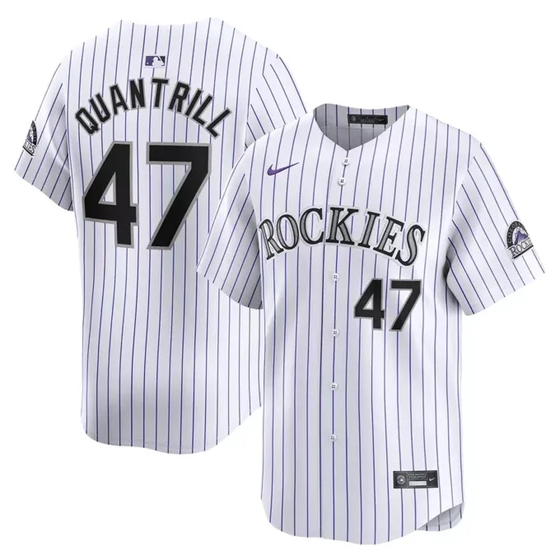Cal Quantrill Colorado Rockies Home Player Jersey White