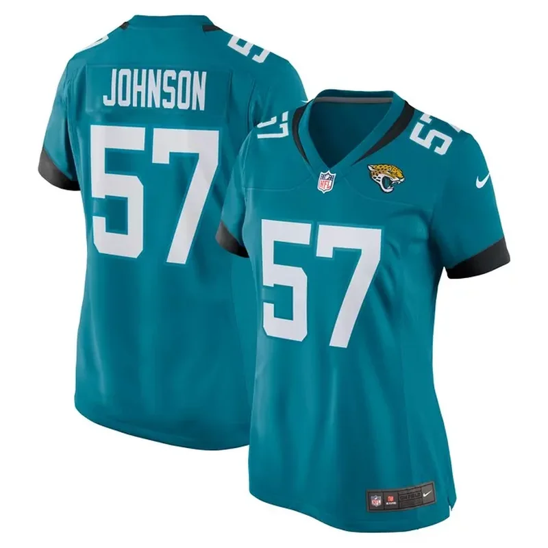 Ezra Cleveland Jacksonville Jaguars Womens Game Jersey Teal - Image 2