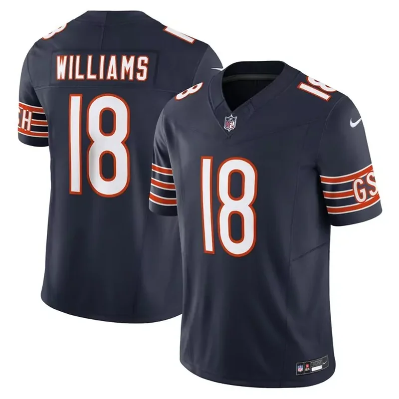 Walter Payton Chicago Bears 1985 Throwback Retired Player Jersey Navy - Image 5