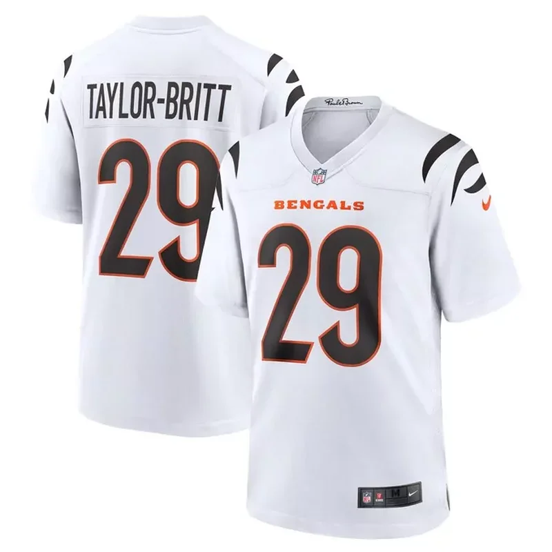 Cincinnati Bengals Alternate Game Custom Jersey Orange - Image 3