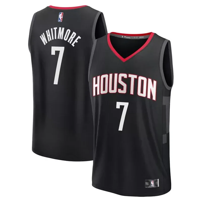 Cam Whitmore Houston Rockets Fast Break Player Jersey Statement Edition Black