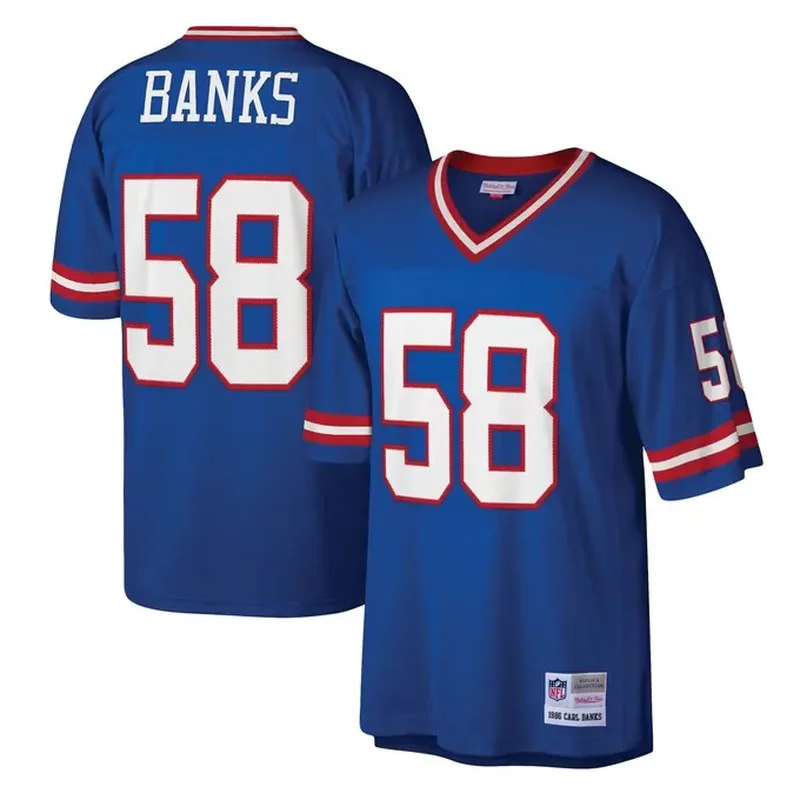 New York Giants Womens Classic Custom Game Jersey Royal - Image 2