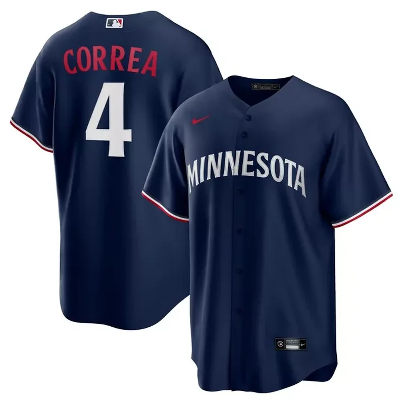 Carlos Correa Minnesota Twins Alternate Player Jersey Navy