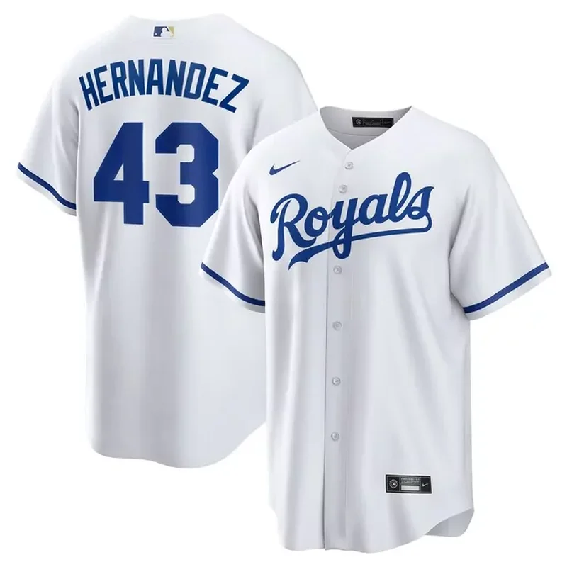 Maikel Garcia Kansas City Royals Home Player Jersey White - Image 5