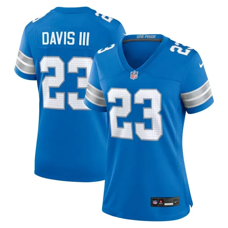 Amon-Ra St Brown Detroit Lions Vapor Fuse Alternate Jersey Blue - Image 4