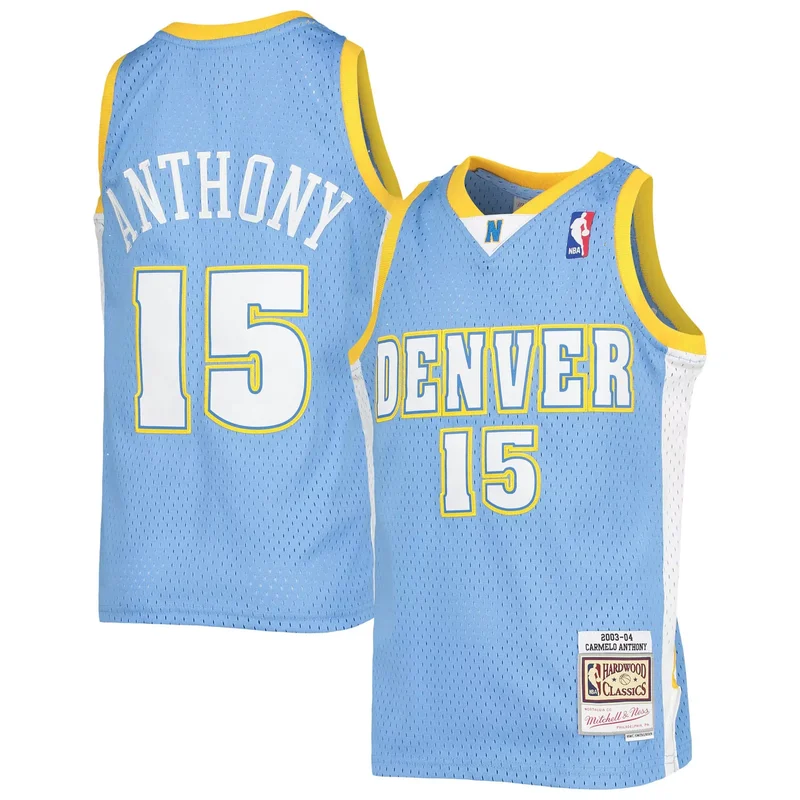 Carmelo Anthony Denver Nuggets 2003-04 Hardwood Classics Jersey - Powder Blue NBA