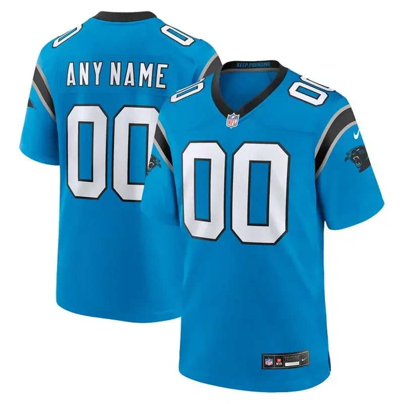 Carolina Panthers Custom Game Jersey Black - Image 3