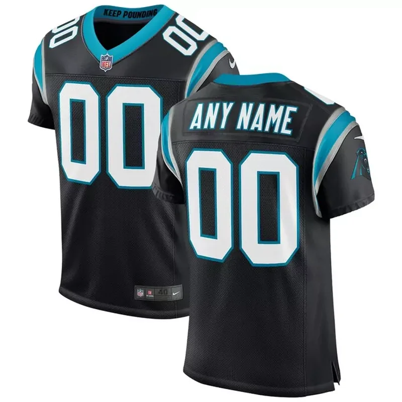 Carolina Panthers Custom Game Jersey Black - Image 5