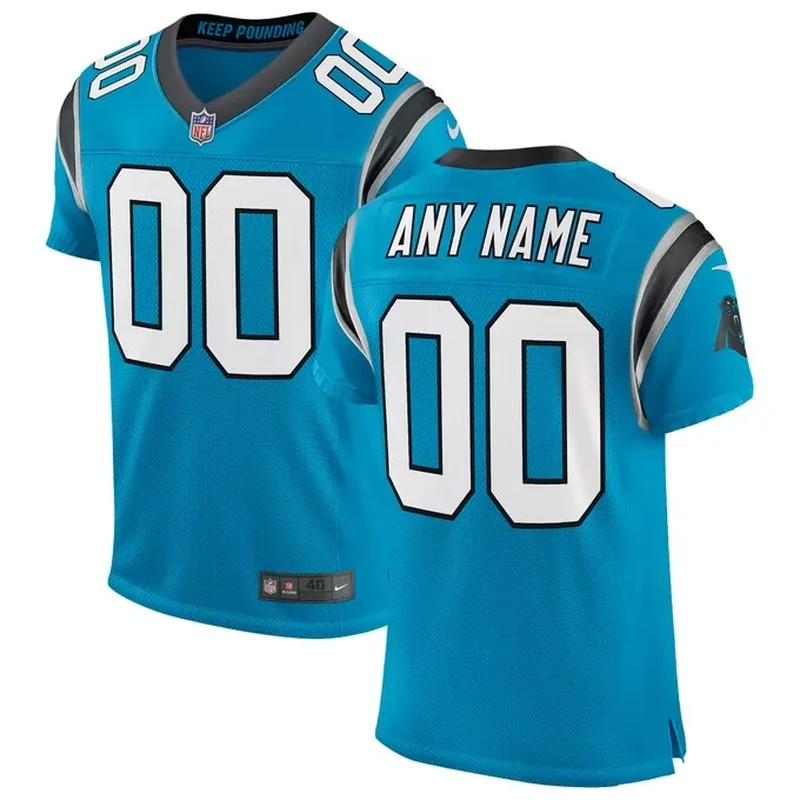 Carolina Panthers Classic Elite Custom Jersey Blue