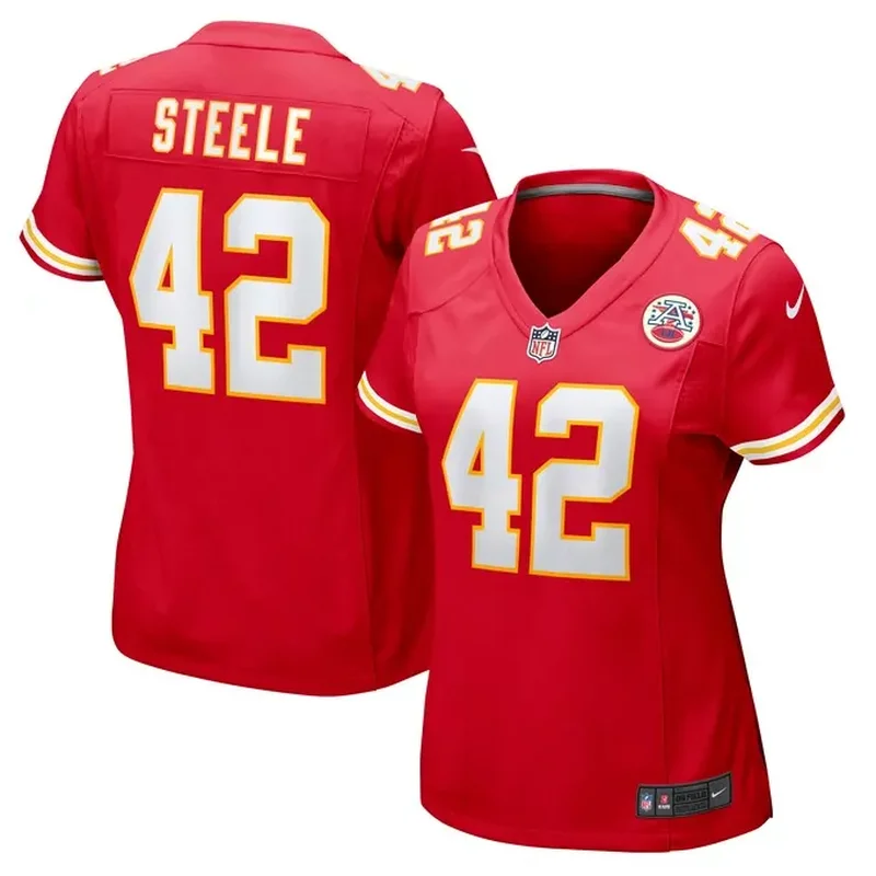 Carson Steele Kansas City Chiefs Womens Game Jersey Red