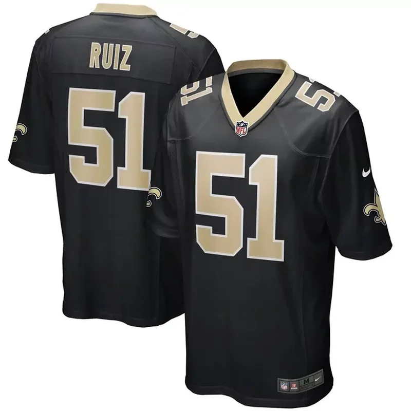 Cesar Ruiz New Orleans Saints Game Jersey Black