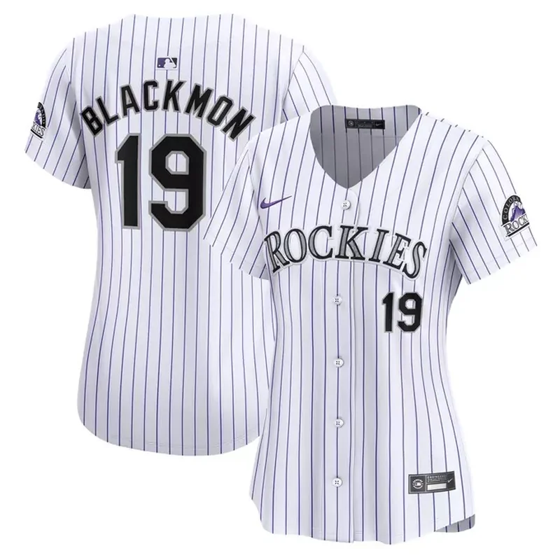 Kris Bryant Colorado Rockies Womens Player Jersey White/Purple - Image 4
