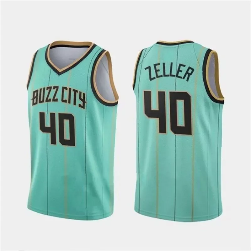 Charlotte Hornets Cody Zeller #40 NBA 2020 City Turquoise Jersey