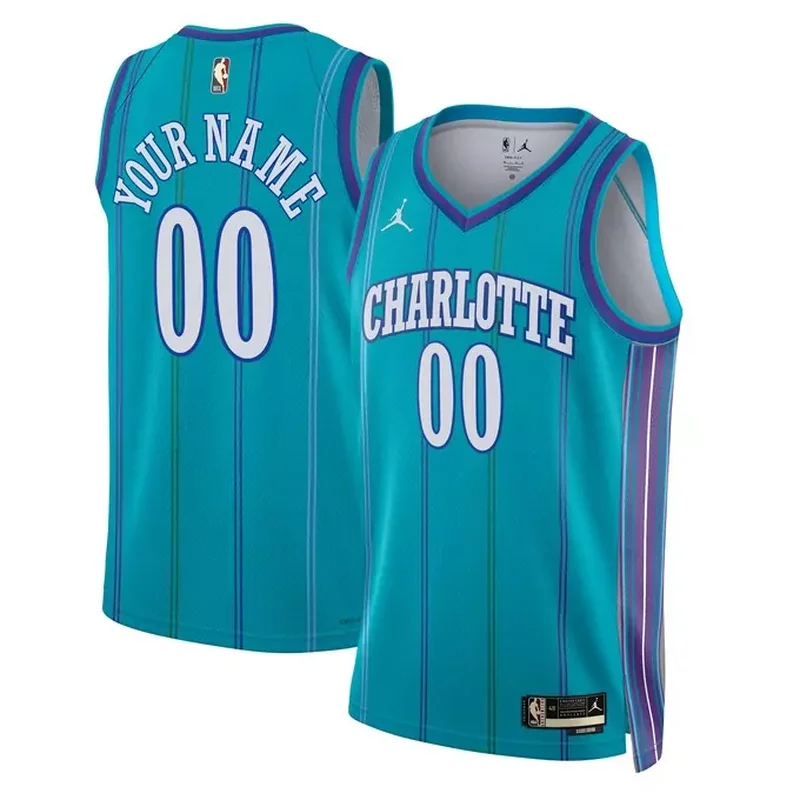 Terry Rozier Charlotte Hornets Jordan Brand Unisex Jersey Icon Edition Teal - Image 2