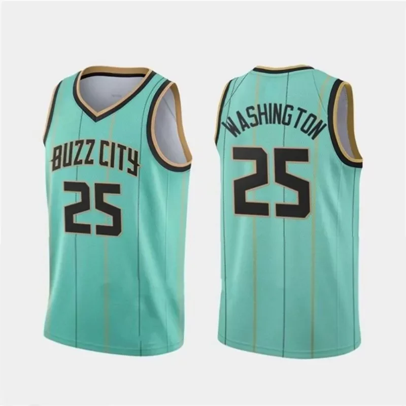 Charlotte Hornets Willy Hernangomez #41 NBA 2020 City Turquoise Jersey - Image 3