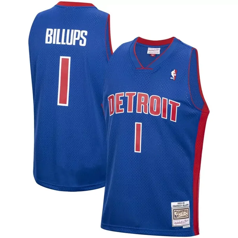 Detroit Pistons NBA & KidSuper Studios by Unisex Hometown Jersey Red - Image 2