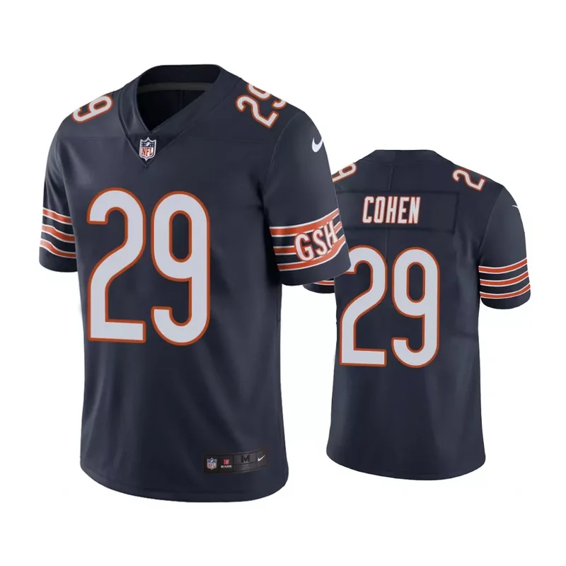 Alex Taylor Chicago Bears Game Jersey - Navy NFL - Image 4