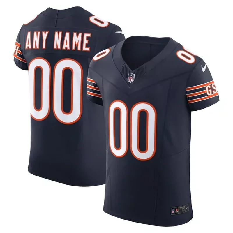 Mike Singletary Chicago Bears Game Retired Player Jersey Navy - Image 2