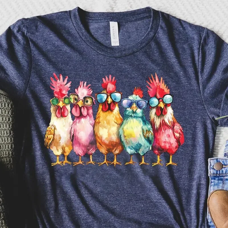 Chicken Women Funny Farmer Love Chickens T-Shirt Hoodie Sweater Animal Mothers Day Lover Farm Shirts