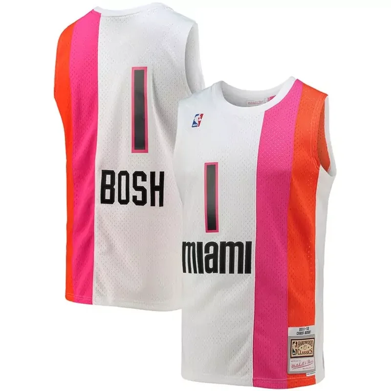 Miami Heat Jordan Brand Custom Jersey Statement Edition Red - Image 3