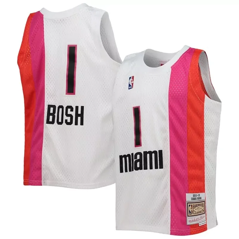 Alonzo Mourning Miami Heat Classics 2005/06 Split Jersey Black/Red - Image 2