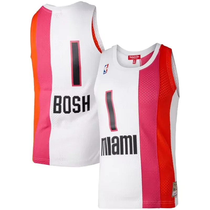 Chris Bosh Miami Heat 2012/13 Classics Jersey Black - Image 4
