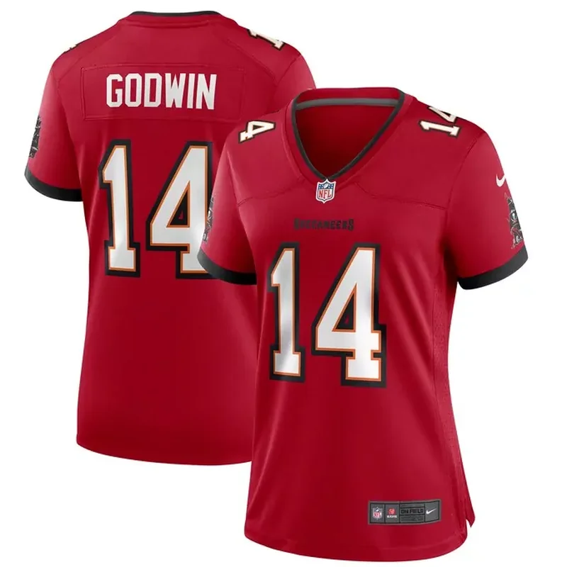 Tampa Bay Buccaneers Womens Custom Game Jersey Red - Image 3
