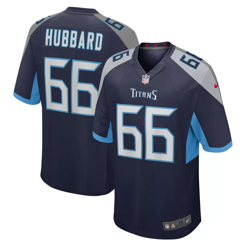 Chris Hubbard Tennessee Titans Team Jersey - Navy
