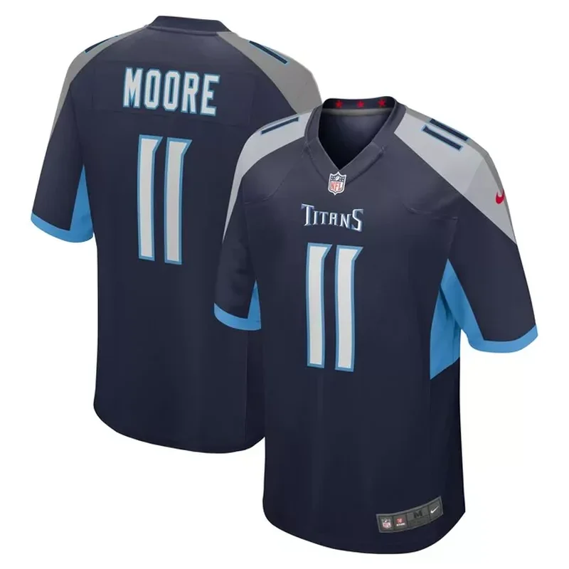 Bruce Matthews Tennessee Titans Retired Player Jersey Navy - Image 2