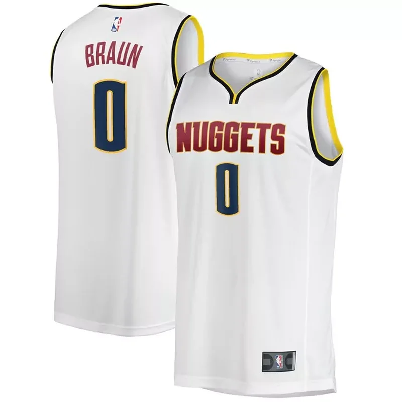 Christian Braun Denver Nuggets Fast Break Player Jersey Association Edition White