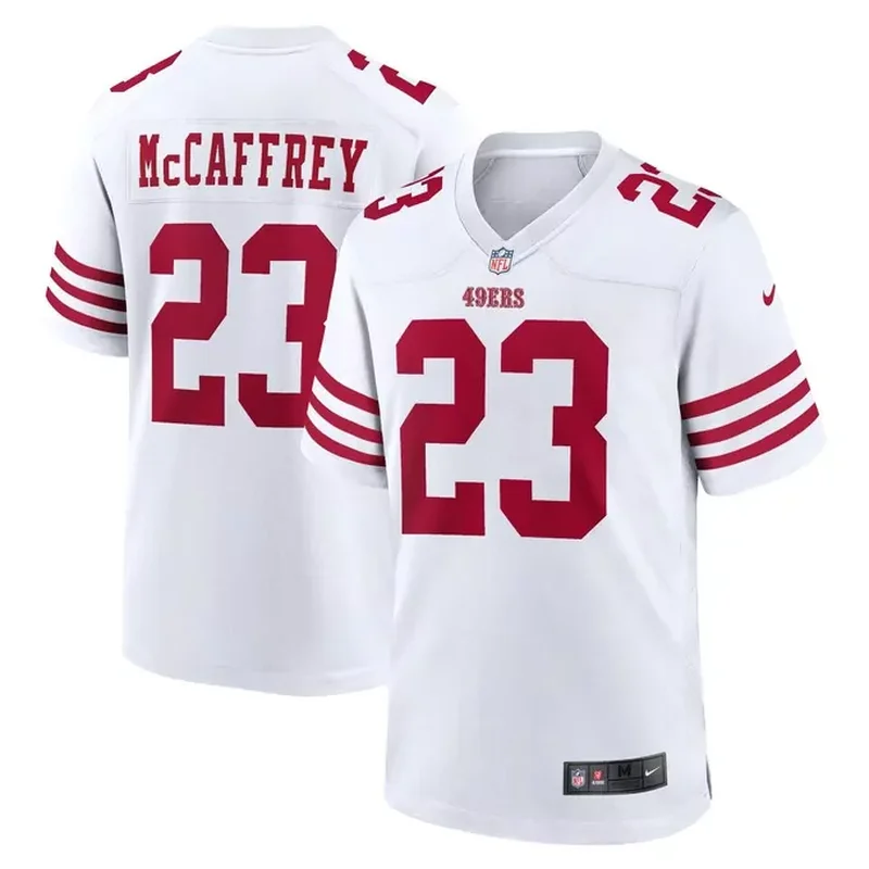 Christian McCaffrey San Francisco 49ers Game Player Jersey White