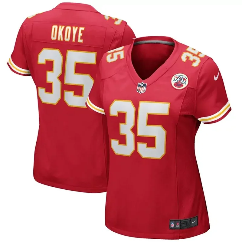 Len Dawson Kansas City Chiefs Womens Game Retired Player Jersey Red - Image 2