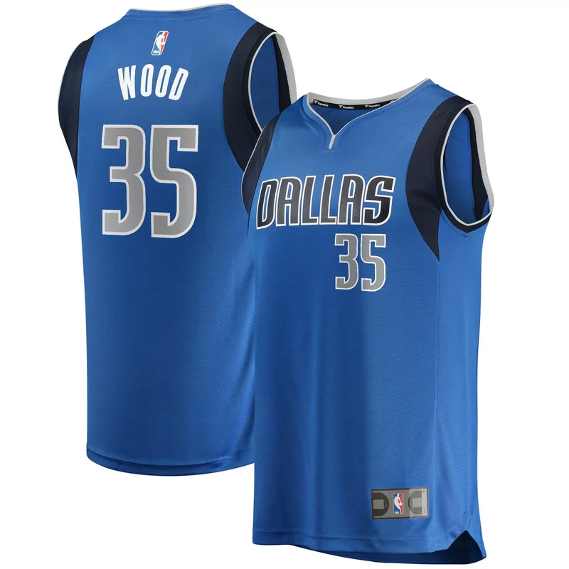 Christian Wood Dallas Mavericks Fast Break Jersey - Icon Edition - Blue NBA