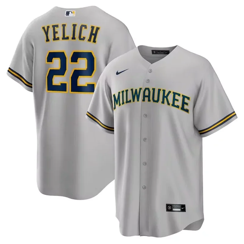 Milwaukee Brewers Majestic Team Official Jersey White - Image 4