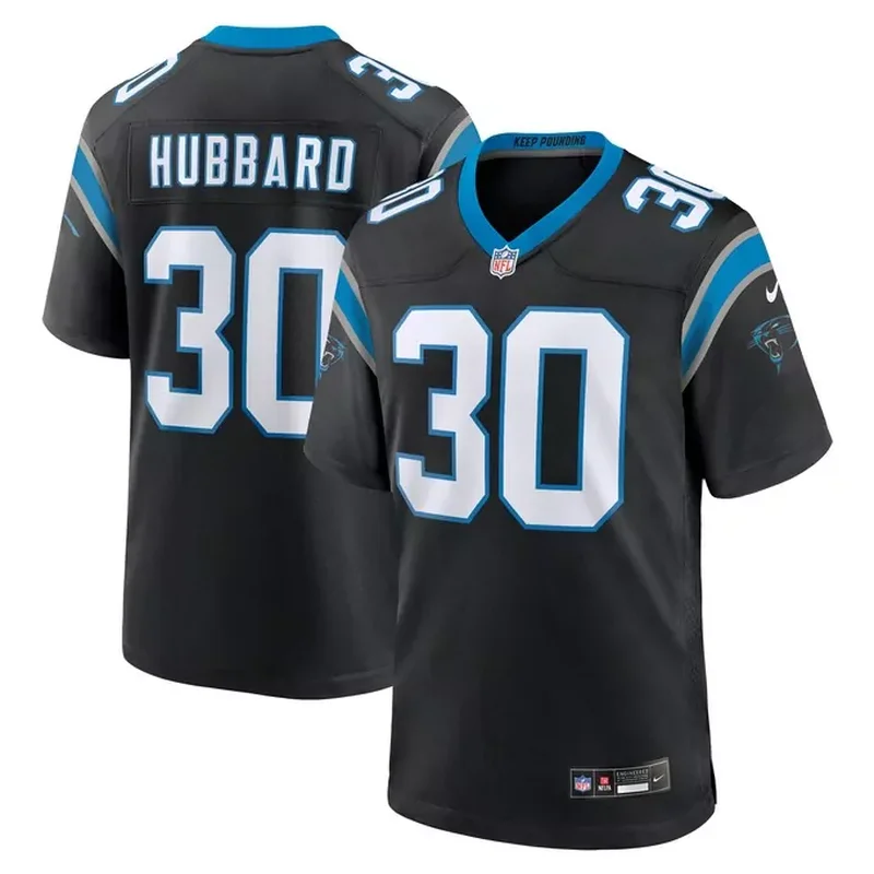 Chuba Hubbard Carolina Panthers Team Game Jersey Black