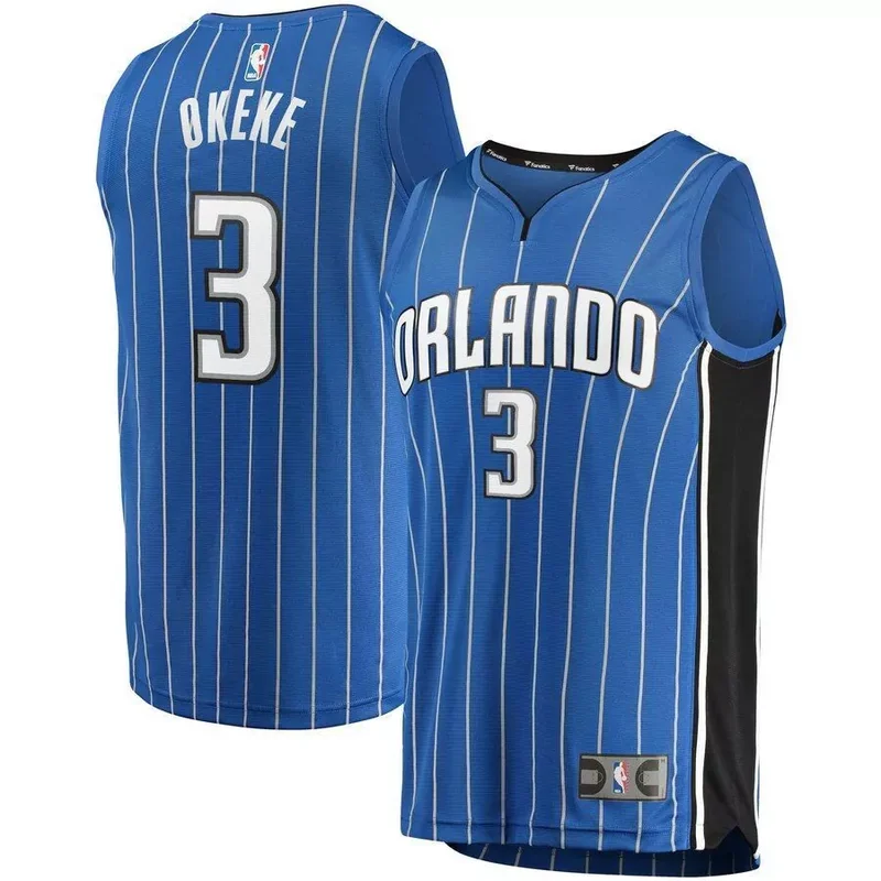 Chuma Okeke Orlando Magic NBA Draft First Round Pick Fast Break Jersey Blue Icon 2019