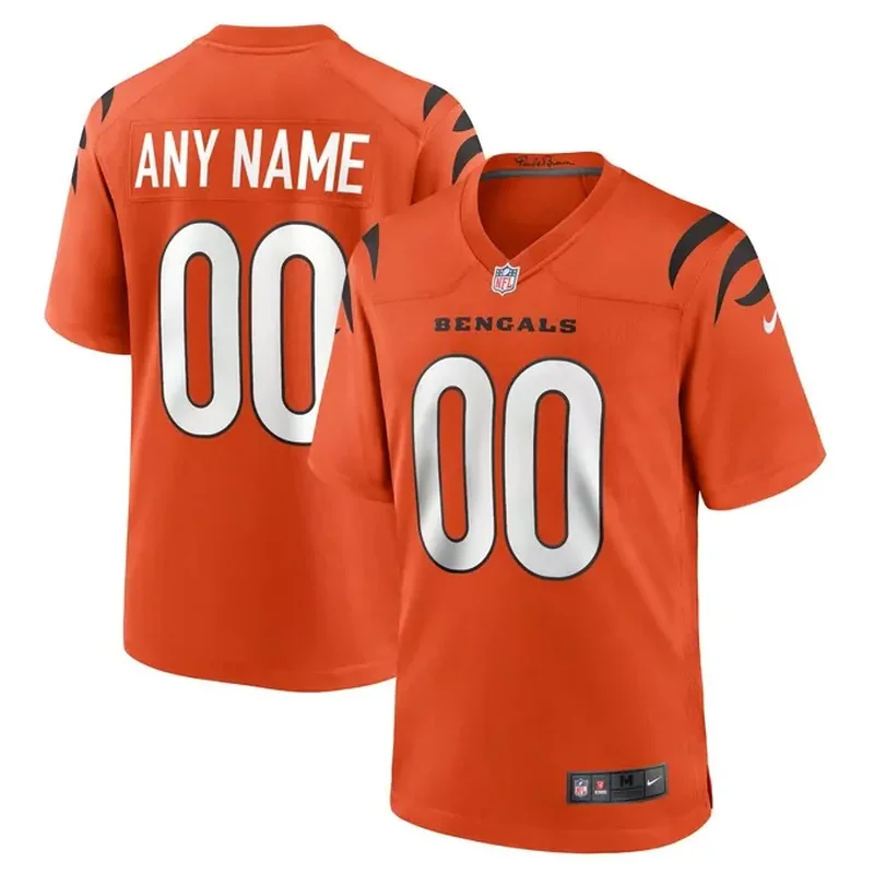 Cincinnati Bengals Alternate Game Custom Jersey Orange