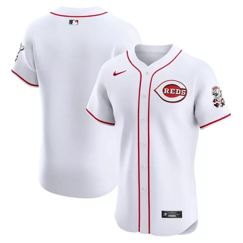 Hunter Greene Cincinnati Reds Home Player Jersey White - Image 4