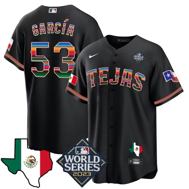 City Connect Texas Rangers 2023 World Series Champions City Connect Team Jersey - Image 5