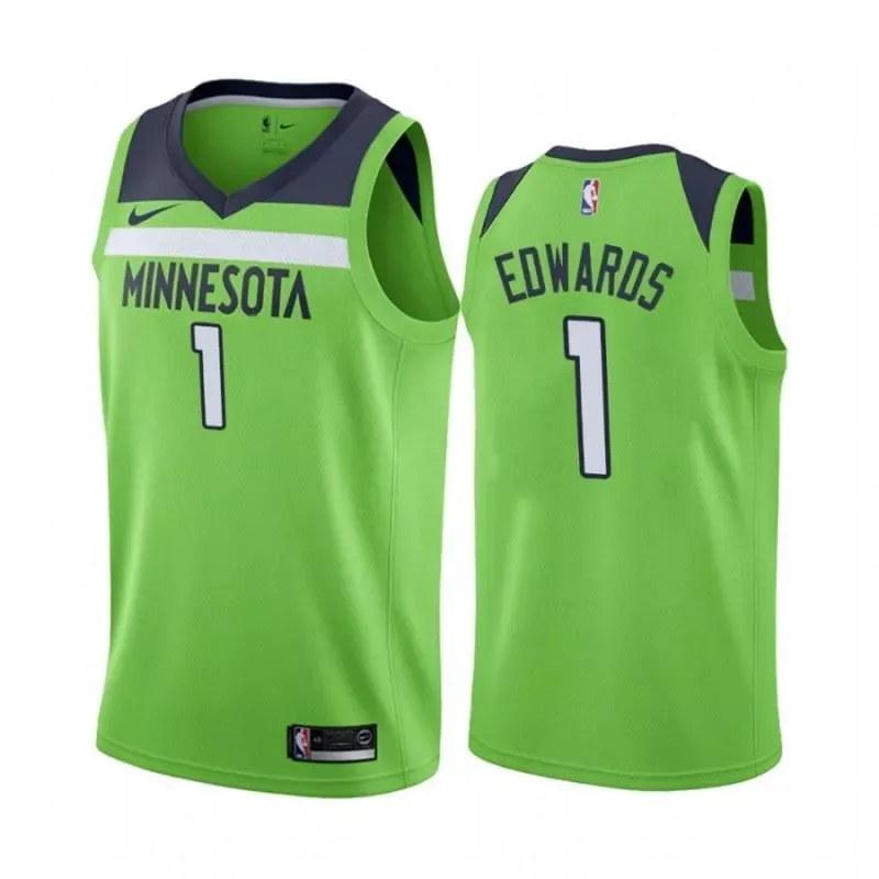 City Edition Anthony Edwards Minnesota Timberwolves Jersey Collection All Stitched - Image 4