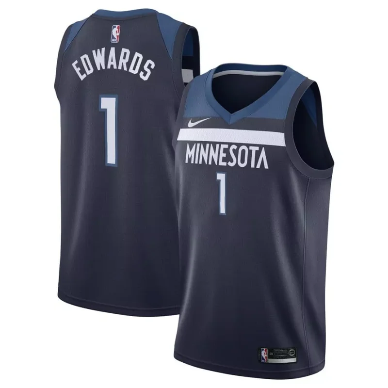 City Edition Anthony Edwards Minnesota Timberwolves Jersey Collection All Stitched - Image 5