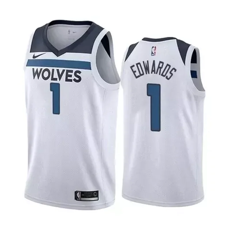 City Edition Anthony Edwards Minnesota Timberwolves Jersey Collection All Stitched - Image 3