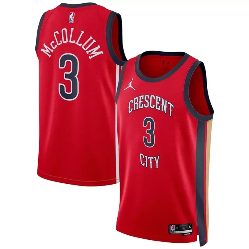 Zion Williamson New Orleans Pelicans Jordan Brand Jersey Statement Edition Red - Image 3