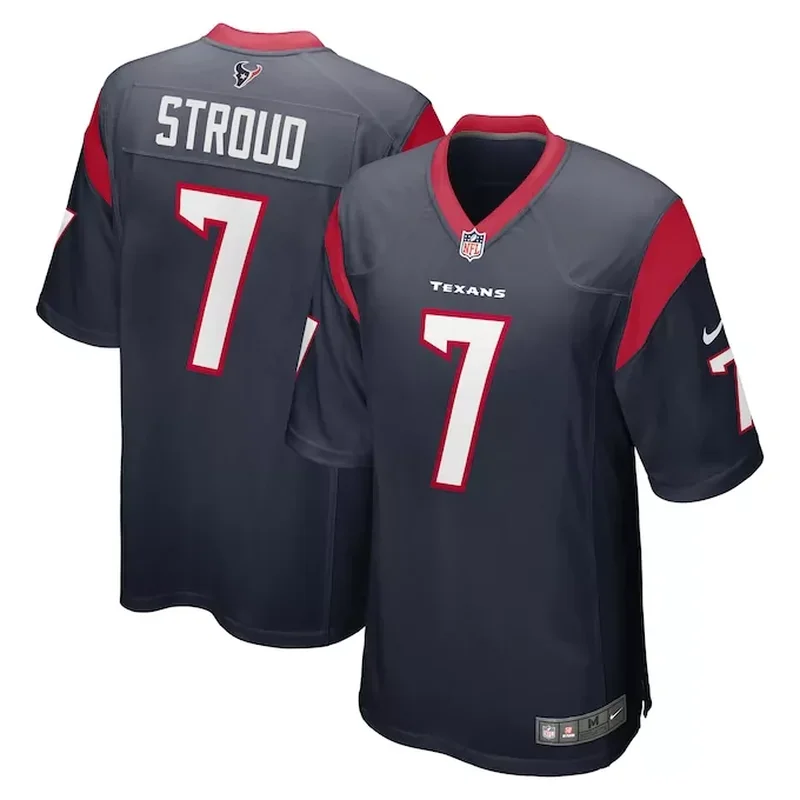 Stefon Diggs Houston Texans Team Player Game Jersey Navy - Image 3